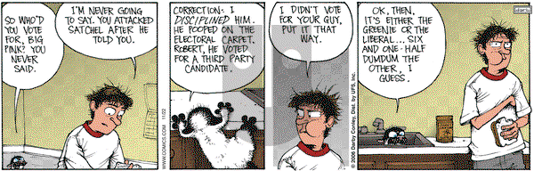 Get Fuzzy on Wednesday November 22, 2006 Comic Strip
