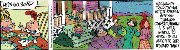 Rose is Rose on Thursday November 23, 2017 Comic Strip