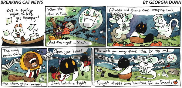 Breaking Cat News on Sunday October 27, 2019 Comic Strip