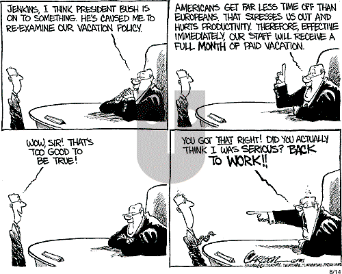 Stuart Carlson on Tuesday August 14, 2001 Comic Strip
