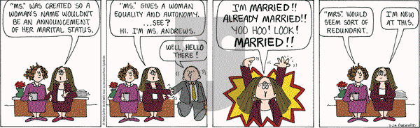 Cathy Classics on Tuesday March 29, 2005 Comic Strip