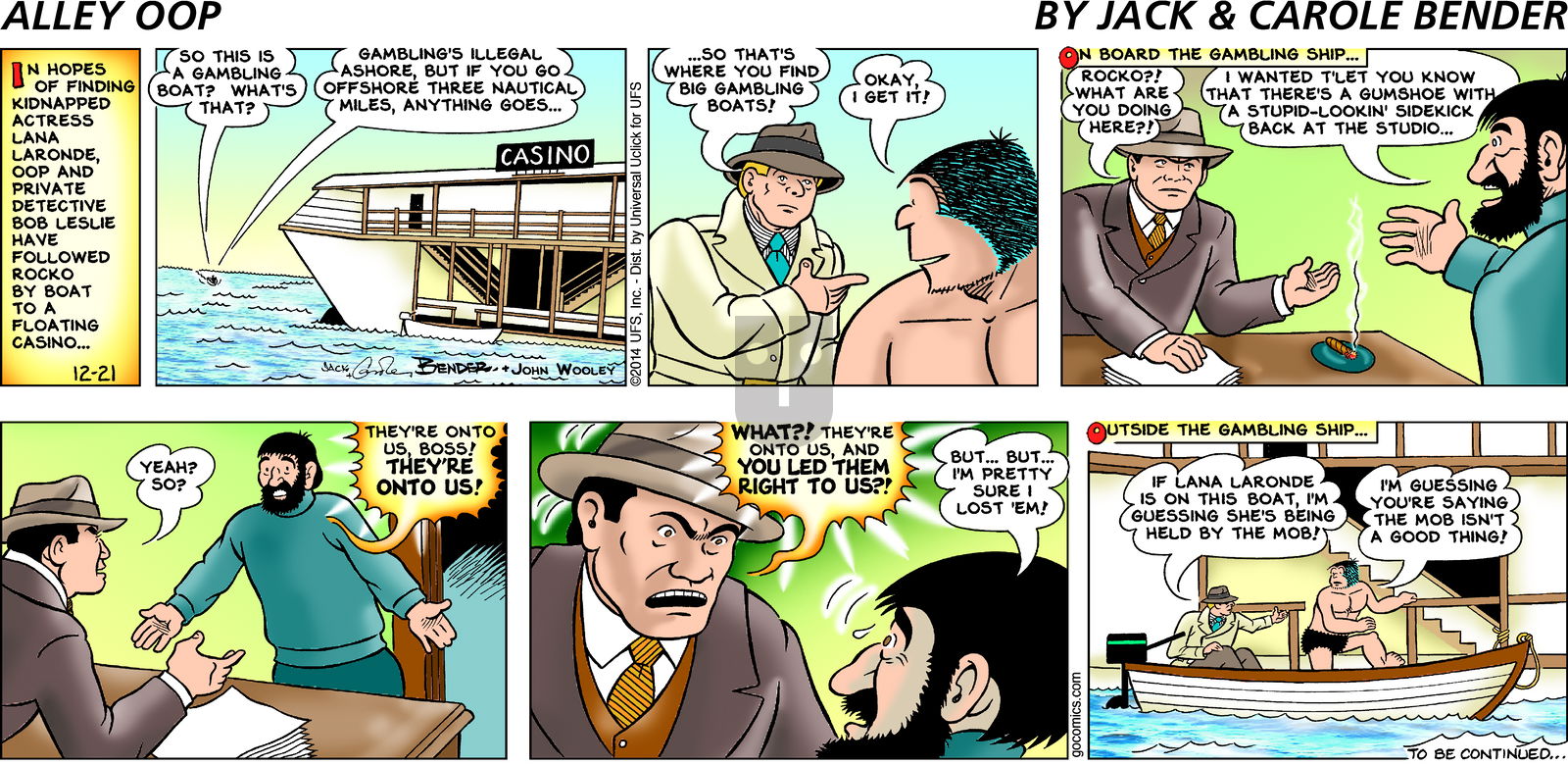 Alley Oop on Sunday December 21, 2014 Comic Strip