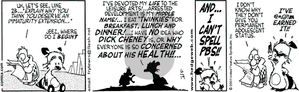 Over the Hedge on Tuesday June 19, 2001 Comic Strip