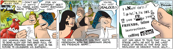 Alley Oop on Monday February 16, 2009 Comic Strip