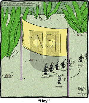 In the Bleachers on Saturday December 1, 2018 Comic Strip
