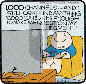 Ziggy on Friday August 2, 2019 Comic Strip