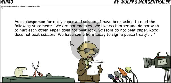 WuMo on Sunday July 5, 2015 Comic Strip