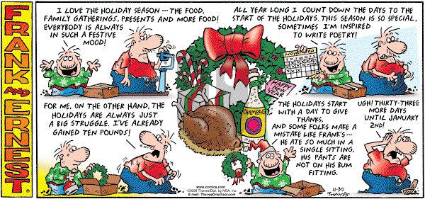 Frank and Ernest on Sunday November 30, 2008 Comic Strip