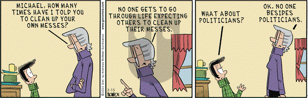 Grand Avenue on Saturday February 15, 2025 Comic Strip