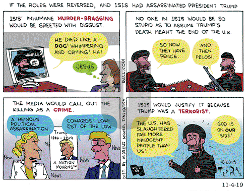 Ted Rall on Monday November 4, 2019 Comic Strip