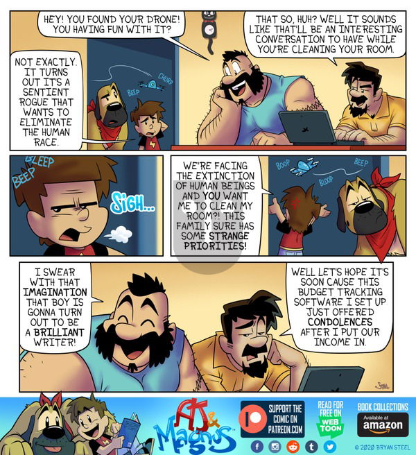 AJ and Magnus on Sunday February 14, 2021 Comic Strip