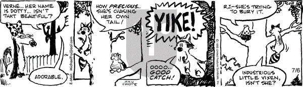 Over the Hedge on Thursday July 6, 1995 Comic Strip