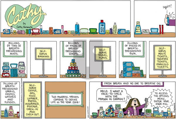 Cathy Classics on Sunday February 10, 2008 Comic Strip