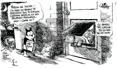 Pat Oliphant on Thursday March 4, 1993 Comic Strip