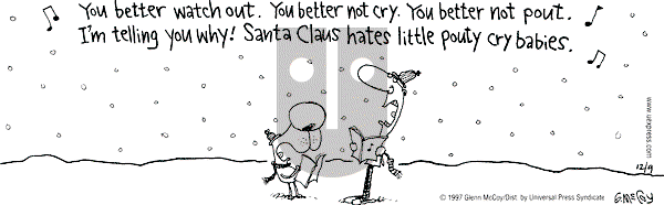 The Duplex on Tuesday December 9, 1997 Comic Strip