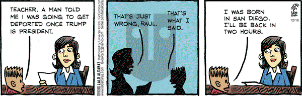 La Cucaracha on Friday December 16, 2016 Comic Strip