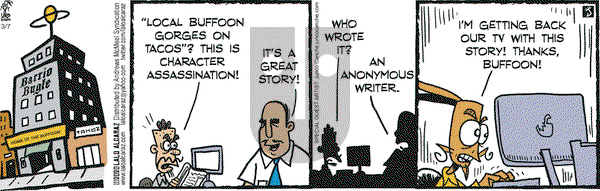 La Cucaracha on Saturday March 7, 2020 Comic Strip