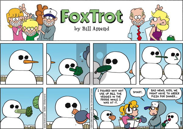 FoxTrot on Sunday January 13, 2013 Comic Strip