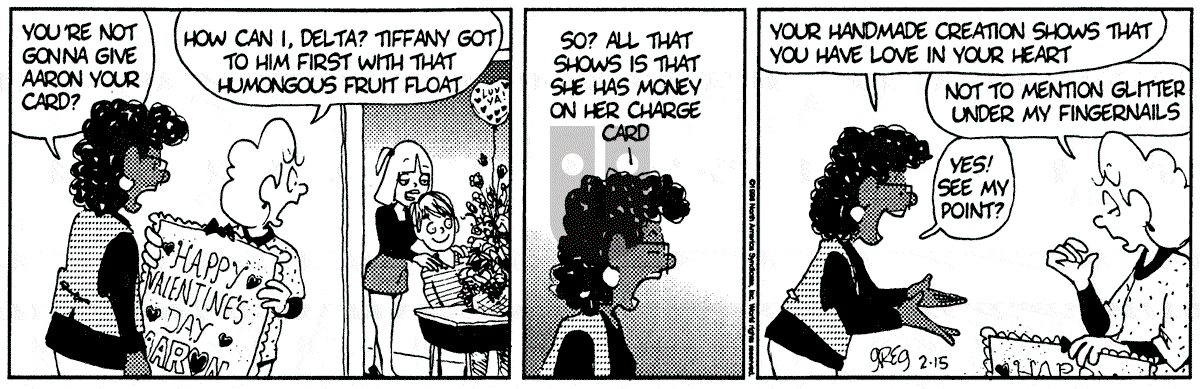 Luann - Thursday February 15, 1996 Comic Strip
