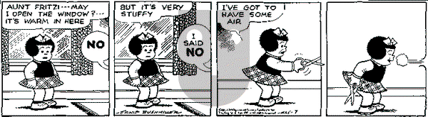 Nancy on Saturday May 7, 1949 Comic Strip