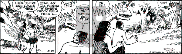 Alley Oop on Tuesday May 24, 1977 Comic Strip