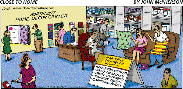 Close to Home on Sunday October 16, 2005 Comic Strip