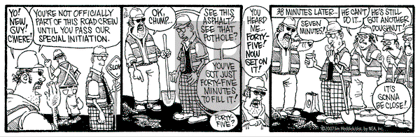 Monty on Monday March 26, 2007 Comic Strip