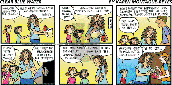 Clear Blue Water on Sunday March 30, 2008 Comic Strip