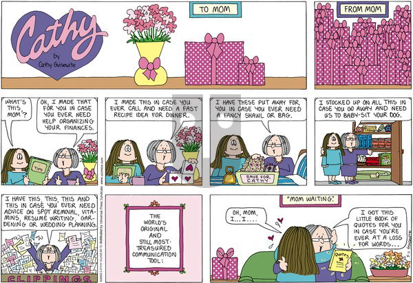 Cathy Classics on Sunday May 11, 2003 Comic Strip