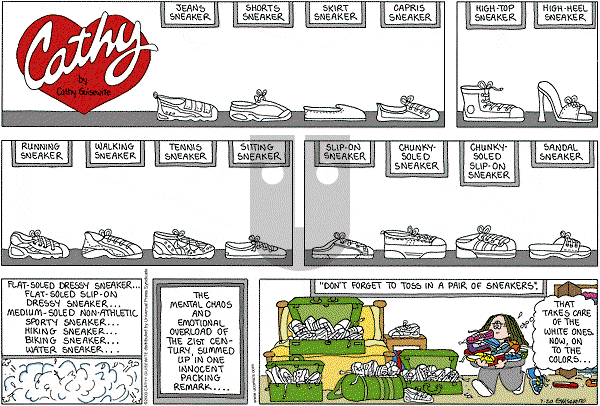 Cathy Classics - Sunday July 20, 2003 Comic Strip