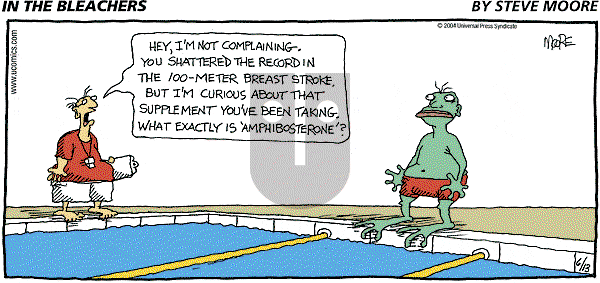 In the Bleachers on Sunday June 13, 2004 Comic Strip