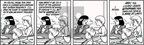 Doonesbury on Friday February 20, 1987 Comic Strip