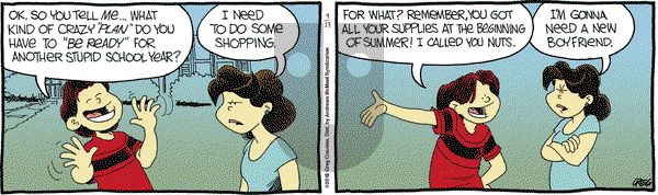 The Buckets on Thursday September 13, 2018 Comic Strip