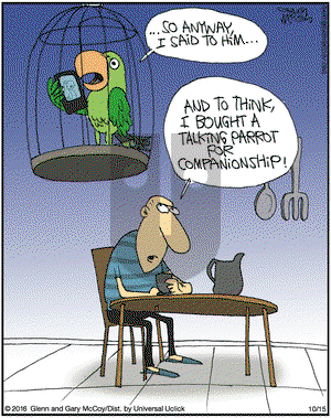 The Flying McCoys - Saturday October 15, 2016 Comic Strip