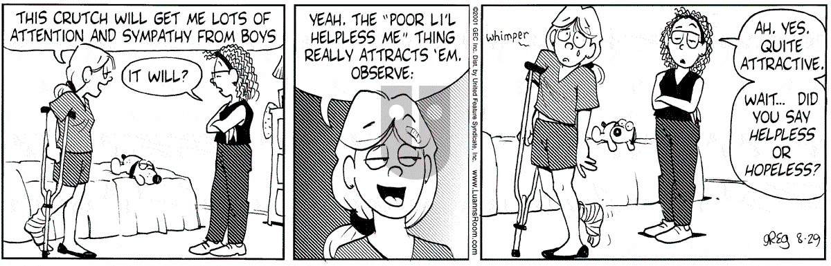 Luann - Wednesday August 29, 2001 Comic Strip