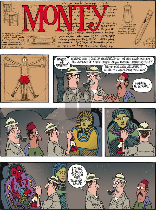 Monty on Sunday May 6, 2018 Comic Strip