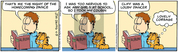 Garfield - Monday April 5, 2010 Comic Strip
