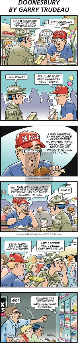Doonesbury on Sunday September 29, 2019 Comic Strip
