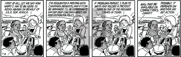 Doonesbury on Monday July 8, 1985 Comic Strip
