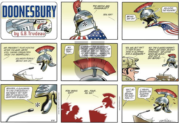 Doonesbury on Sunday August 31, 2003 Comic Strip
