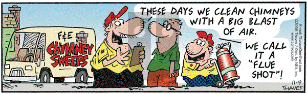 Frank and Ernest on Monday November 9, 2009 Comic Strip