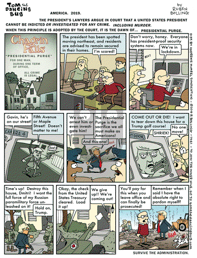 Tom the Dancing Bug on Monday October 28, 2019 Comic Strip
