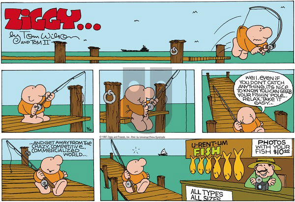 Ziggy on Sunday March 16, 1997 Comic Strip