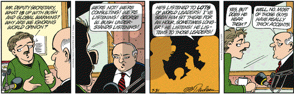 Doonesbury - Tuesday July 31, 2001 Comic Strip