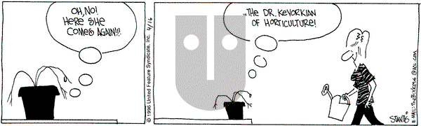 The Buckets on Tuesday April 16, 1996 Comic Strip