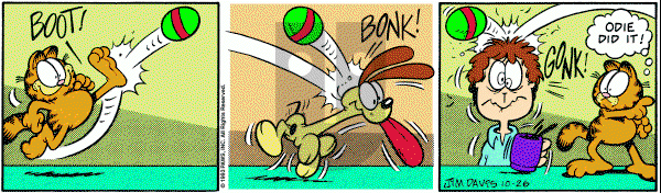 Garfield on Tuesday October 26, 1993 Comic Strip