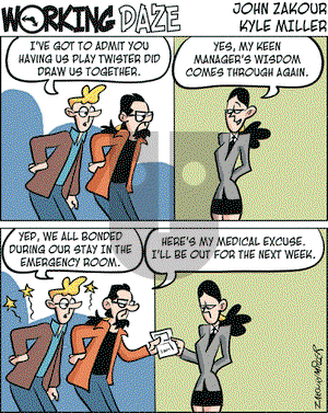 Working Daze on Saturday April 2, 2005 Comic Strip
