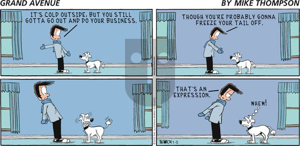 Grand Avenue on Sunday January 5, 2025 Comic Strip
