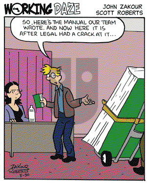 Working Daze on Saturday August 30, 2008 Comic Strip