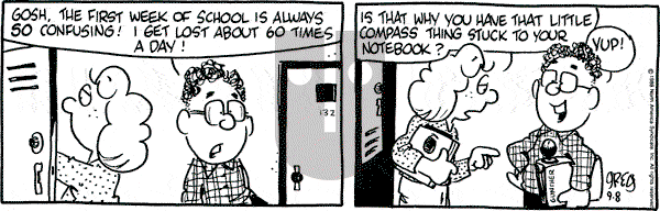 Luann on Thursday September 8, 1988 Comic Strip